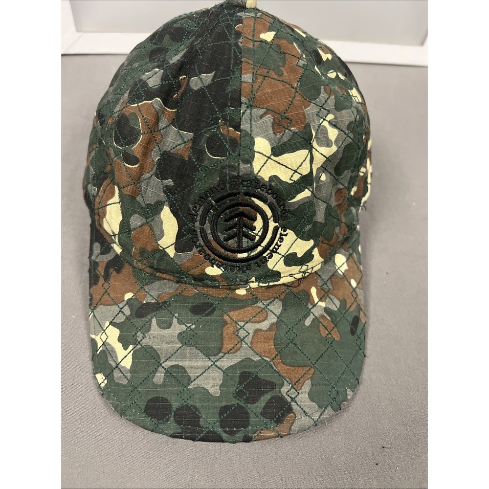 Element Crowns Quilted Camo Hat Element Skateboards low profile hat made in USA